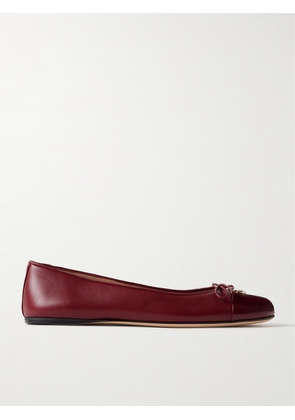 Gucci - New Marmont Gg Leather Ballet Flats - Red - IT36,IT36.5,IT37,IT37.5,IT38,IT38.5,IT39,IT39.5,IT40,IT40.5,IT41,IT41.5,IT42