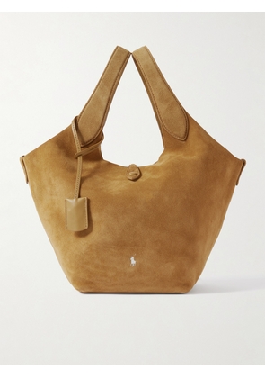 Polo Ralph Lauren - Polo Play Leather-trimmed Suede Tote - Brown - One size