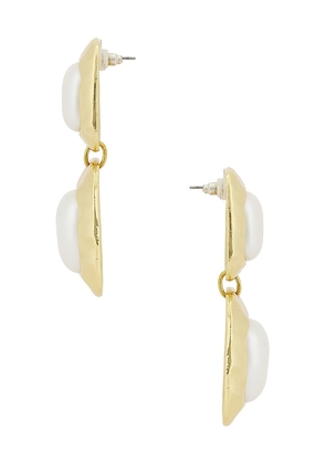 petit moments Martina Earrings in Metallic Gold.