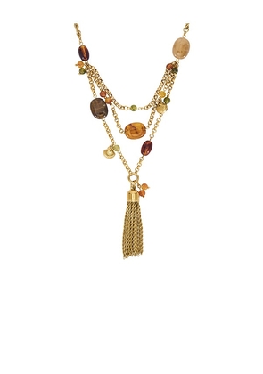 petit moments Regan Necklace in Metallic Gold.