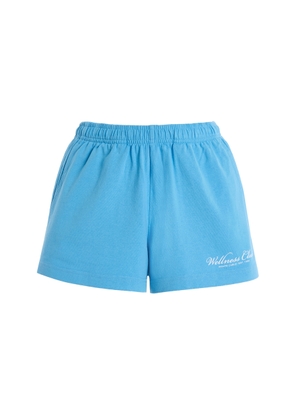 Sporty & Rich Wellness Club Cotton Disco Shorts - Moda Operandi