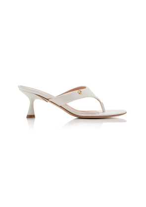 Gianvito Rossi Leather Thong Sandals - Moda Operandi