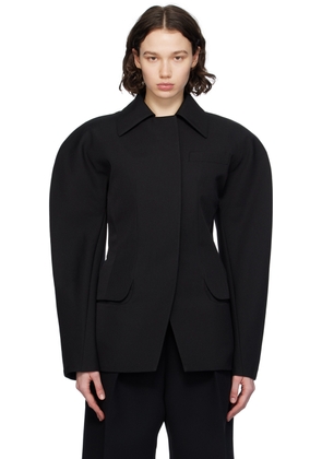 JACQUEMUS Black Les Sculptures 'La veste Castagna' Blazer