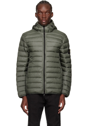 Stone Island Khaki Patch Down Jacket
