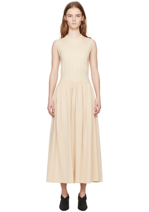 TOTEME Beige Sleeveless Midi Dress