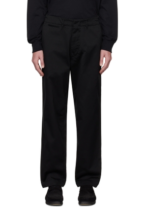 nanamica Black Wide Chino Trousers