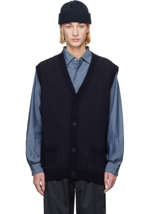 nanamica Navy KODENSHI Wool Vest