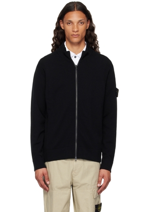 Stone Island Black Wool Sweater