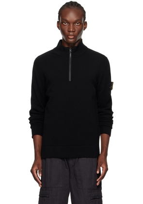 Stone Island Black Logo Patch Sweater