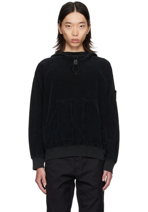 Stone Island Black Loose-Fit Hoodie