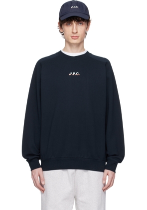 A. P.C. Navy ASICS Edition Lake Sweatshirt