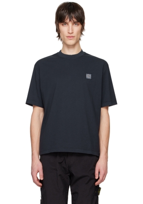 Stone Island Navy Combed Organic Cotton Jersey T-shirt