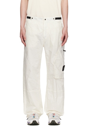 Stone Island Off-White Organic Look Nylon Panama-TC Cargo Pants