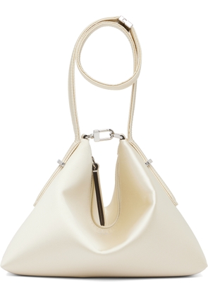 TOTEME Off-White Bevel Satin Wristlet Clutch