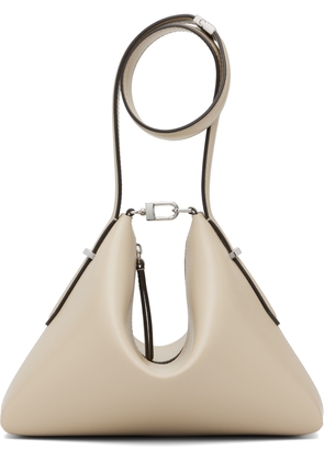 TOTEME Taupe Bevel Leather Wristlet Clutch