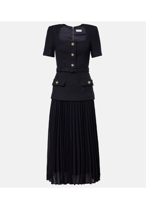 Rebecca Vallance Jonie belted pleated midi dress