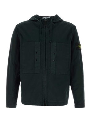 Stone Island Black Stretch Cotton Jacket