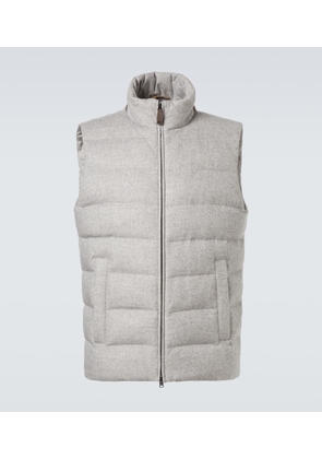 Herno Down-paneled silk and cashmere vest