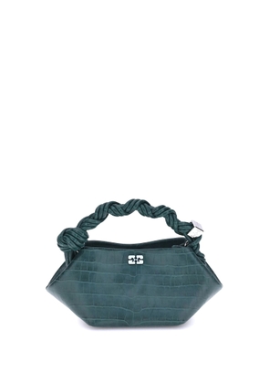 Ganni Bou Mini Crocodile Patent Leather Handbag