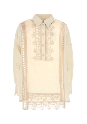 Zimmermann Cream Linen Illuminate Shirt