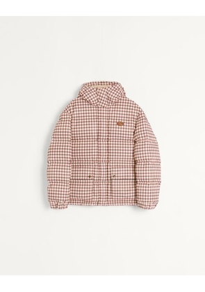Valentino Nylon Hooded Down Jacket With Vlogo Patch Man YELLOW/BLACK/RED 44