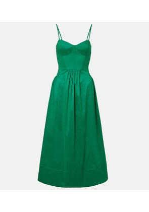 Rebecca Vallance Bailey belted pleated midi dress