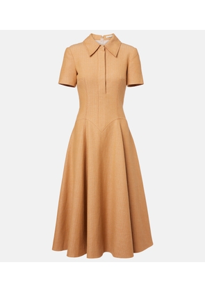 Emilia Wickstead Jody cotton and linen blend dress