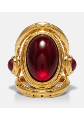Saint Laurent Trilogy embellished ring