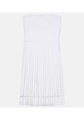 Alaia Plisse pointelle minidress