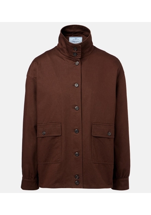 Prada Oversized cotton field jacket