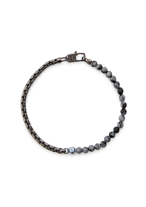 Tateossian Beaded Rothenium-plated Bracelet - Black - M