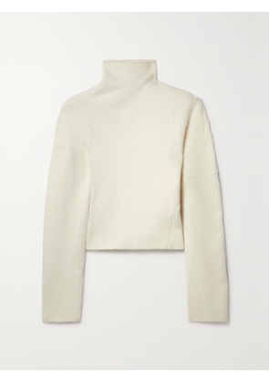 The Row - Enoch Brushed Wool Turtleneck Sweater - Cream - x small,small,medium,large,x large