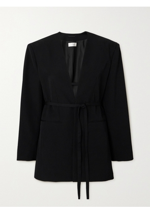 The Row - Clio Belted Wool Blazer - Black - x small,small,medium,large,x large