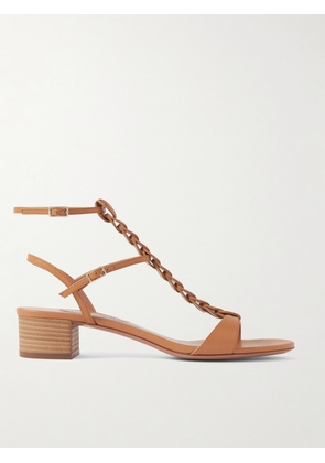 Aquazzura - Destiny Gladiator 35 Braided Leather Sandals - Brown - IT36,IT36.5,IT37,IT37.5,IT38,IT38.5,IT39,IT39.5,IT40,IT40.5,IT41,IT41.5,IT42