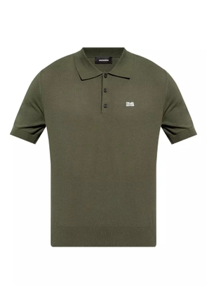 DSQUARED2 logo-embroidered polo shirt - Green
