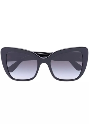 Dolce & Gabbana Eyewear oversized cat-eye-frame sunglasses - Black