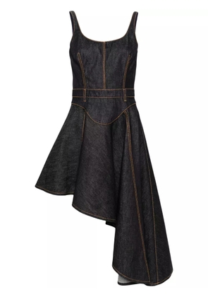 Alexander McQueen asymmetric dress - Blue