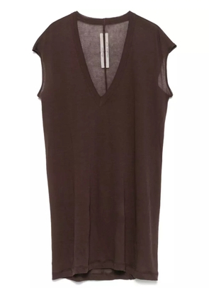 Rick Owens organic cotton tank top - Brown