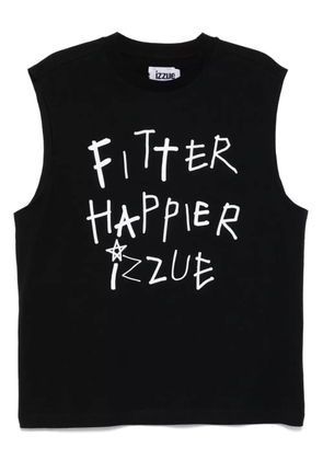 izzue graphic-print vest - Black