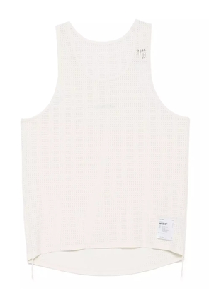 Satisfy logo-print tank top - Neutrals