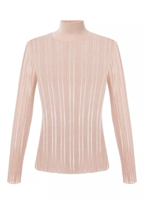 Elisabetta Franchi ribbed turtleneck top - Neutrals