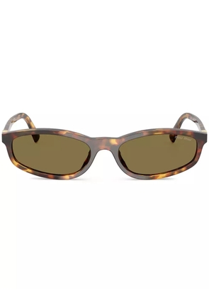 Miu Miu Eyewear tortoiseshell-effect sunglasses - Brown
