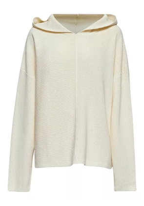 Studio Nicholson ribbed-knit hooded sweater - Neutrals