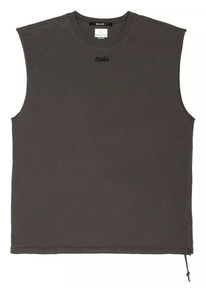 Ksubi embroidered-logo cotton muscle tee - Black