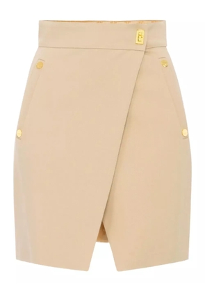 Elisabetta Franchi wrap-front utility skirt - Neutrals