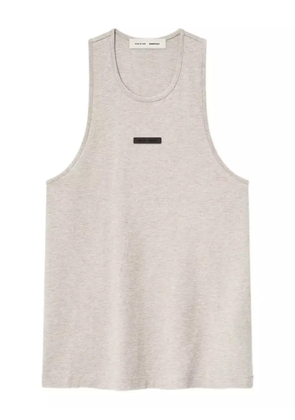 FEAR OF GOD ESSENTIALS logo-plaque 'Heather Stone' tank top - Grey