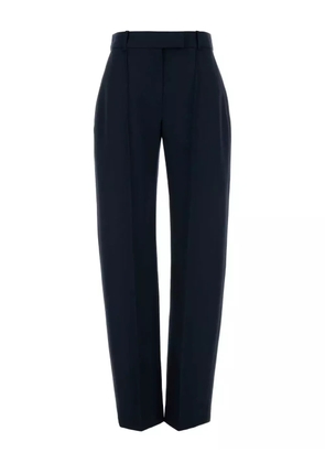 Alexander McQueen pleated wool trousers - Blue