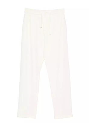 Doppiaa drawstring cotton trousers - Neutrals