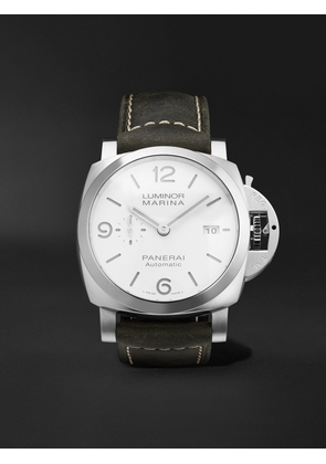 Panerai - Luminor Marina Automatic 44mm Stainless Steel and Leather Watch, Ref. No. PAM01314 - Men - White