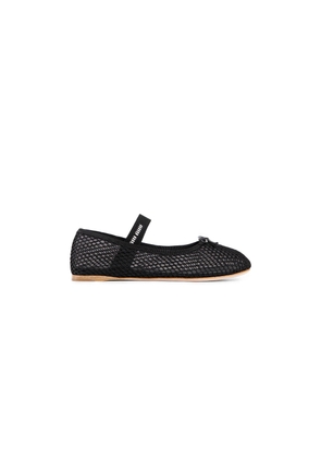 MIU MIU WOMAN BLACK FLATS